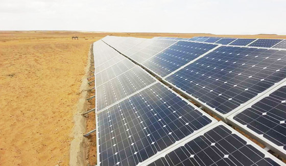 2015年5月，瑞峰在埃及亚历山大的78千瓦地面光伏电站项目。